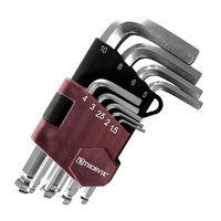 Ключи 6-гранные  9шт. 1.5-10мм коротких с шаром THORVIK HKSB9S