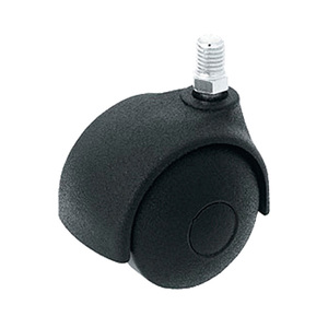 Колесо меб. черн. d40мм (25кг) креп. болт // TWT-40