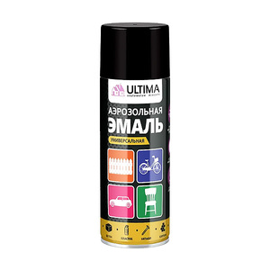 Эмаль ULTIMA RAL-9005 матовый аэрозольная