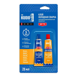 Эпоксидный клей KUDO HOME прозрачный 20мл КВТ-770