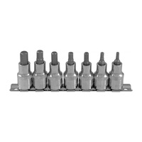 Набор насадок  7пр. 1/2"DR с вставками-битами 6гр. Н4-Н10 OMBRA 912207