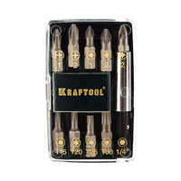 Набор бит 10пр. + адаптер + бокс KRAFTOOL MINI-2