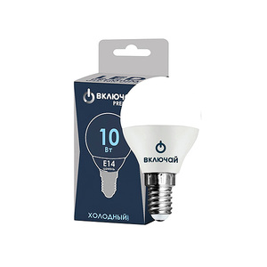 Лампа Включай LED PREMIUM G45-10W-E14-WW 1003909