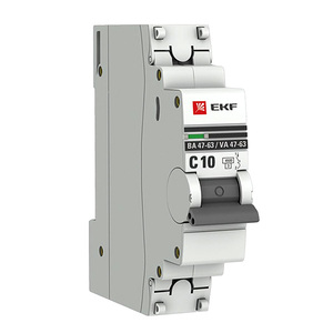 Автоматический выключатель EKF ВА47-63 PROxima mcb4763-1-10C-pro