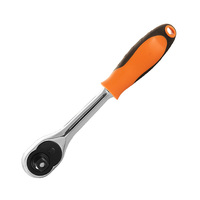 Трещотка 1/4"DR 72 зубца, обрезиненная ручка OMBRA 281402