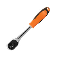 Трещотка 1/2"DR 72зубца, 250мм, обрезиненная ручка OMBRA 281202