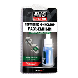 Фиксатор резьбы AVS синий 6мл AVK-132