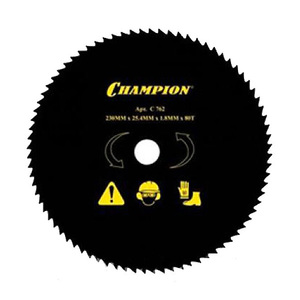 Нож для триммера 255х25.4х80Т с остроугольными зубцами CHAMPION