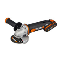 УШМ WORX WX800 115мм. 20В. 2.0Ач. + 2.0Ач. кейс.