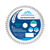 Диск пильный по дереву 250х32/30х60Т VERTEXTOOLS