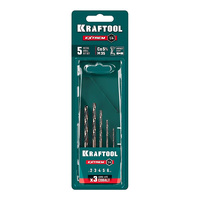 Сверла по металлу  5шт. НЕХ-1/4" KRAFTOOL для винтовертов и шуруповертов