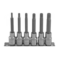 Набор насадок  6пр. 1/2"DR с вставками-битами OMBRA SPLINE L=100мм 921706