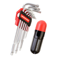 Ключи торцевые TORX  9шт. Т10-Т50 удлиненные GRANDWORK