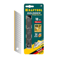 Лезвия 18/0,5/15 (5шт) KRAFTOOL SOLINGEN TIN