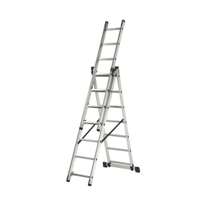 Лестница 3 х  7 ступ. алюм. (max-150кг) ВИХРЬ - картинка 1