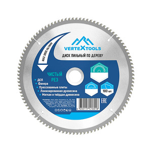 Диск пильный дерево VERTEXTOOLS 100Т